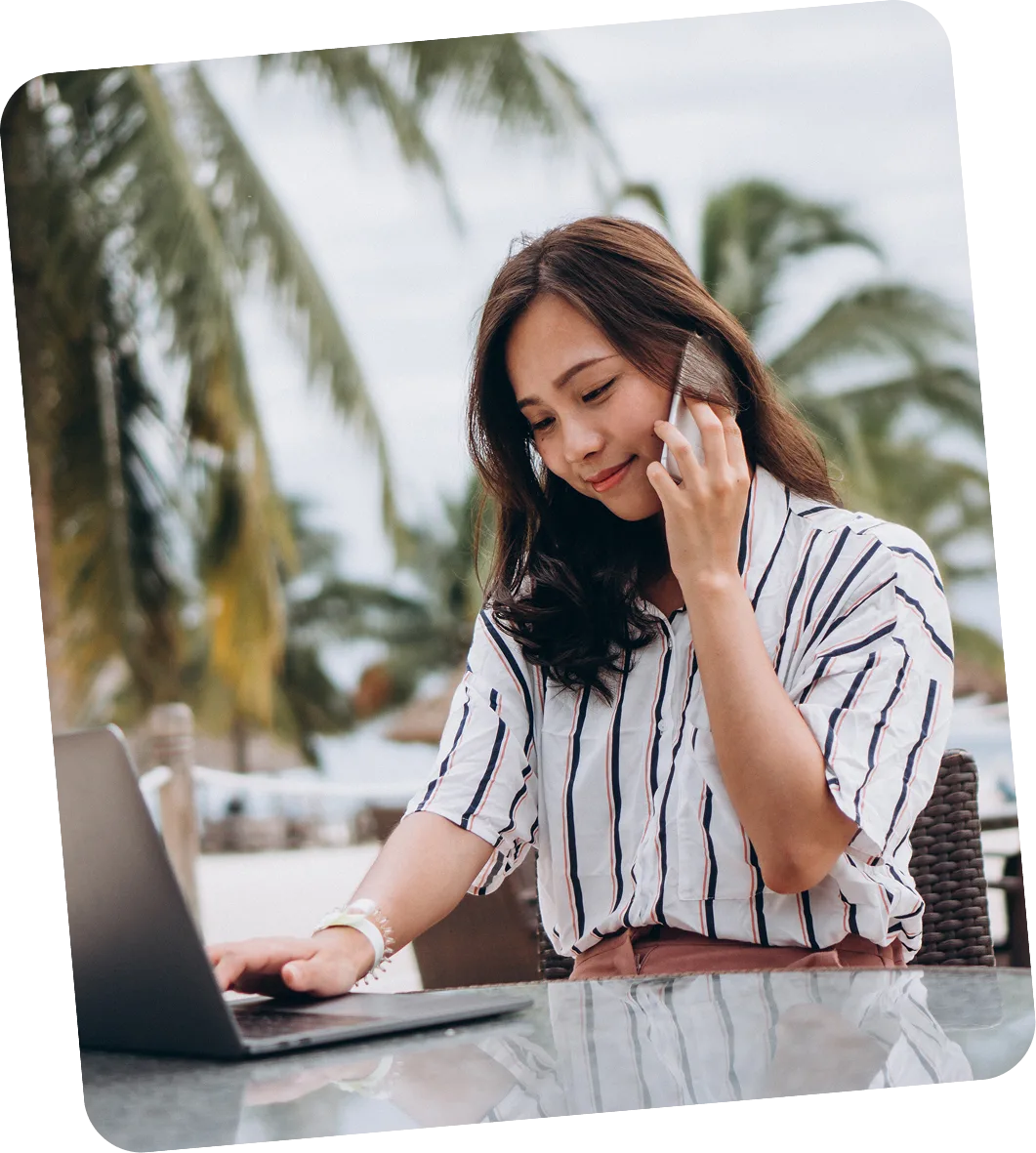 Remote tech professional at work