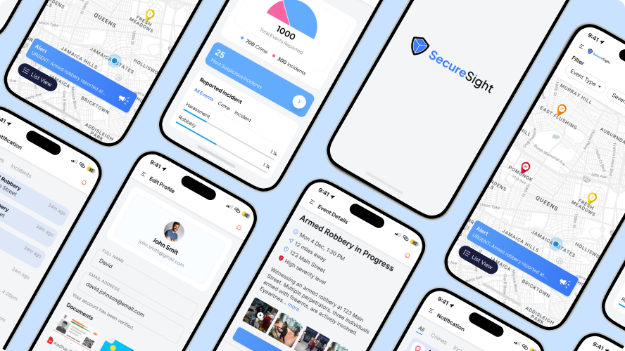 Secure Sight app interface