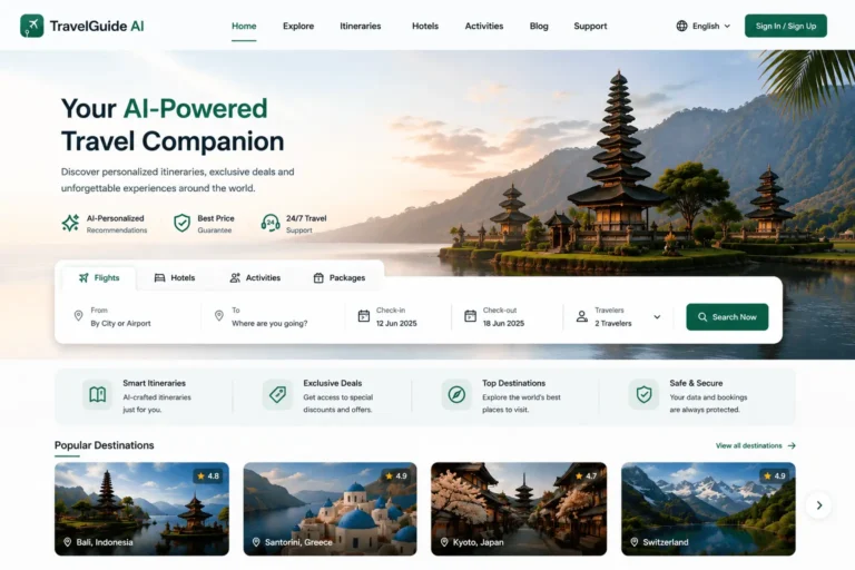 TravelGuide AI: Intelligent Travel Planning Platform
